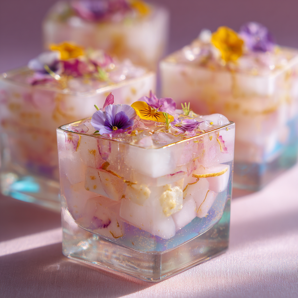 Coconut Lychee Jelly Cups Recipe - Recipe Image