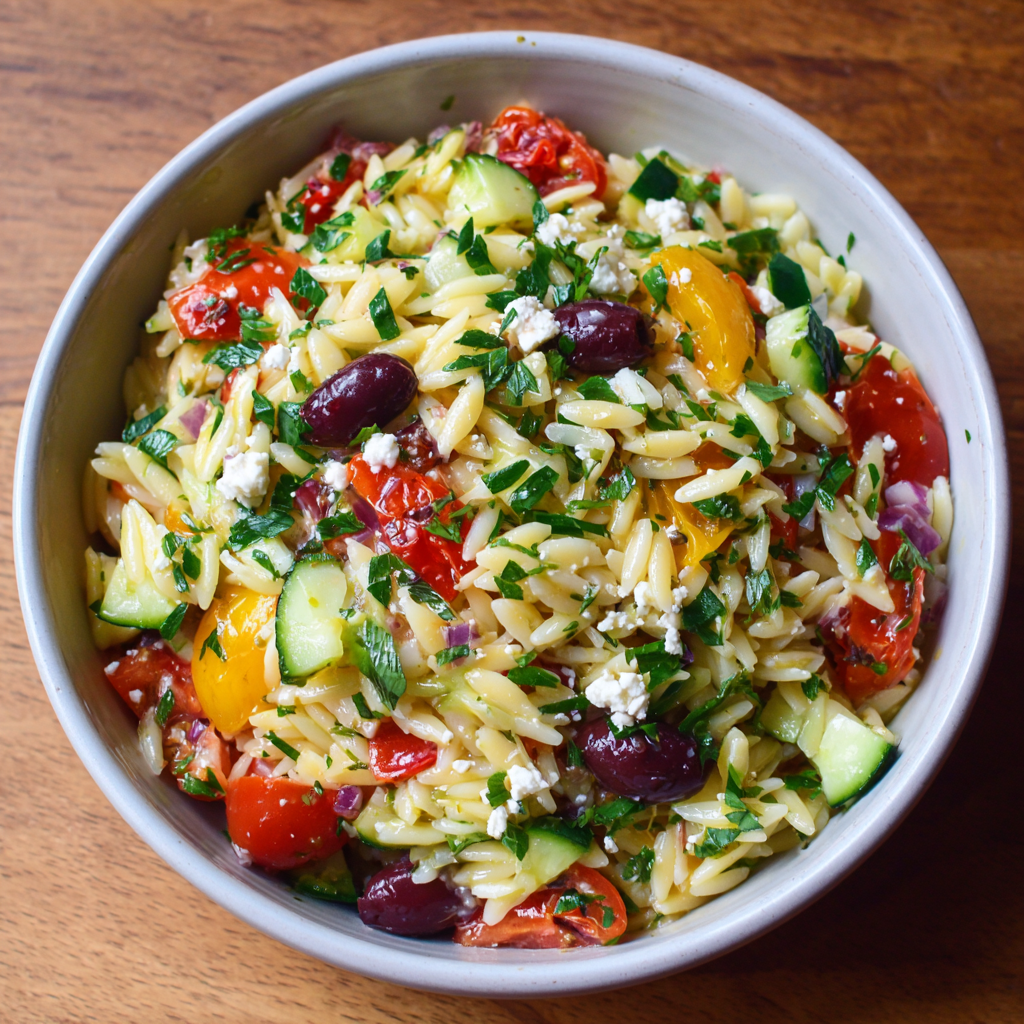 Greek Orzo Salad Recipe