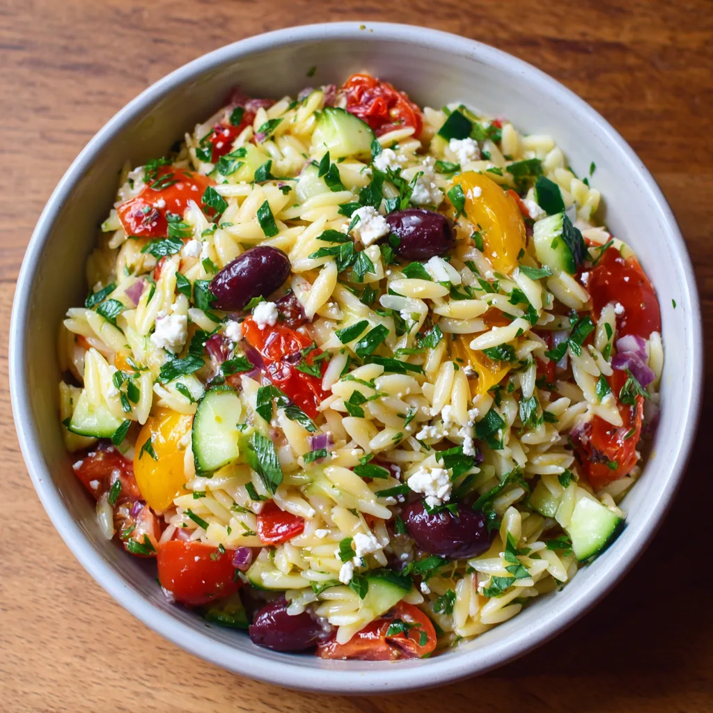 Greek Orzo Salad Recipe