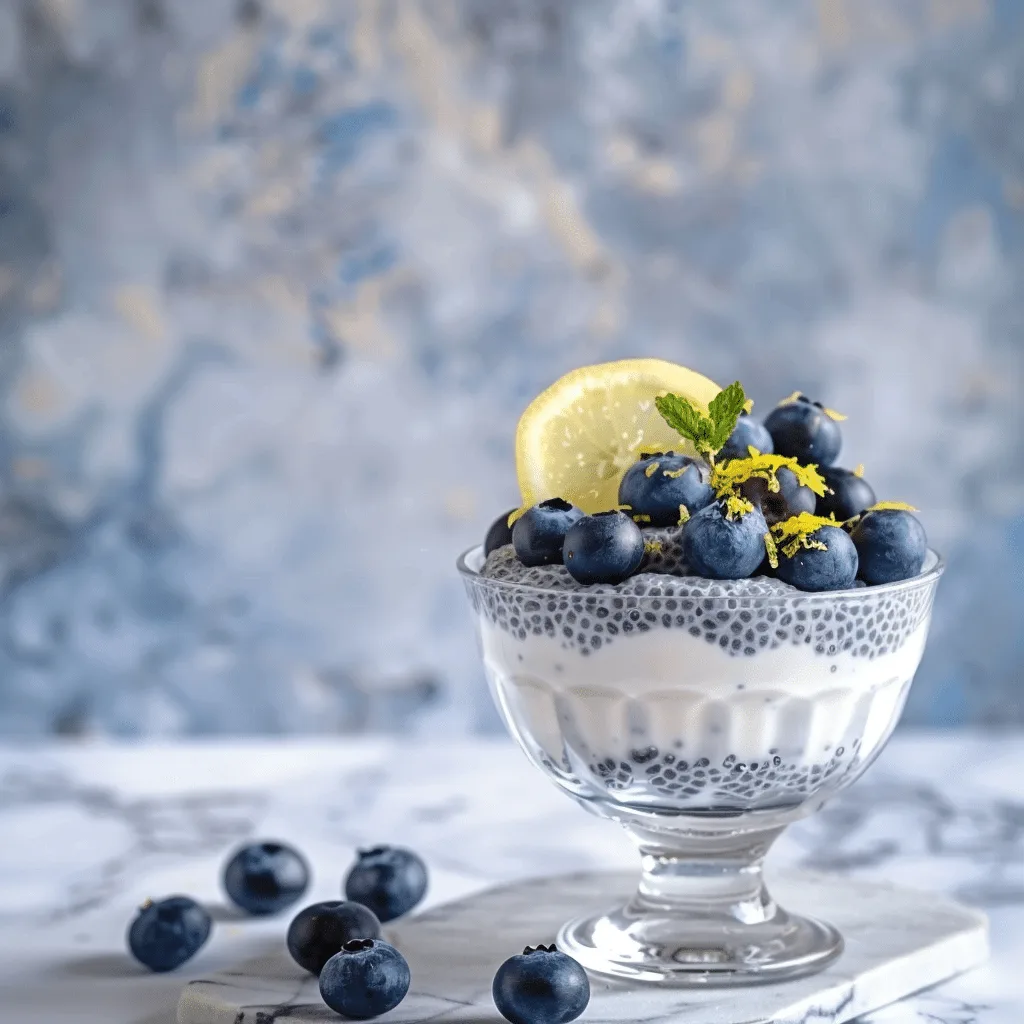 Blueberry Lemon Chia Cream Recipe - Recipe Image