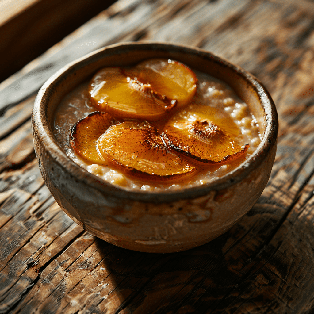 Caramelized Peach Cream Porridge Recipe