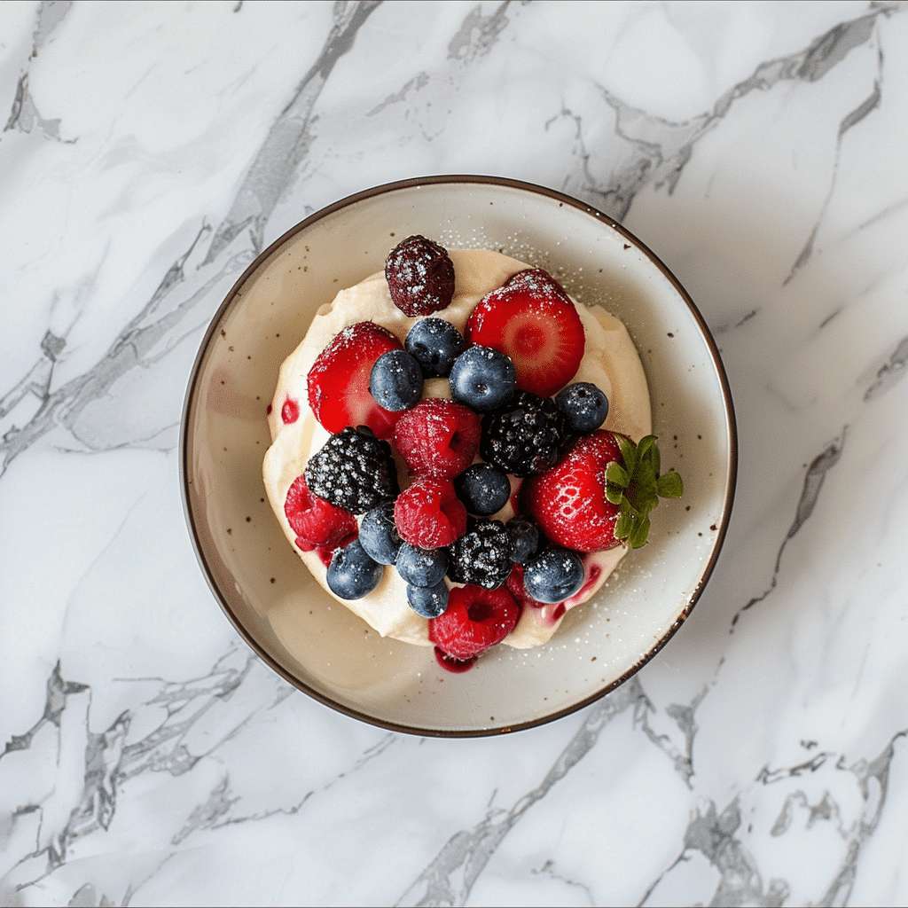 Vanilla Berry Rice Cream Recipe