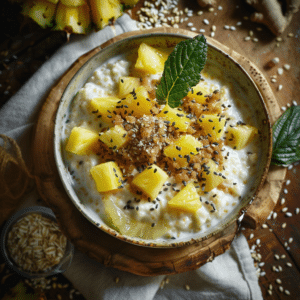Pineapple Ginger Coconut Porridge Recipe