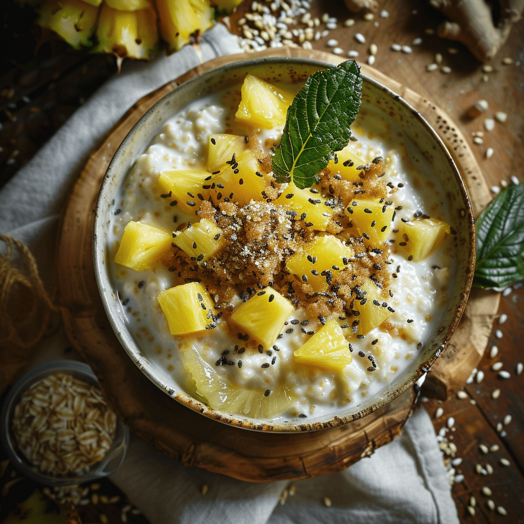 Pineapple Ginger Coconut Porridge Recipe