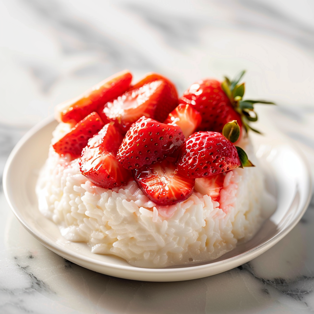 Strawberry Coconut Rice Velvet Recipe - Recipe Image
