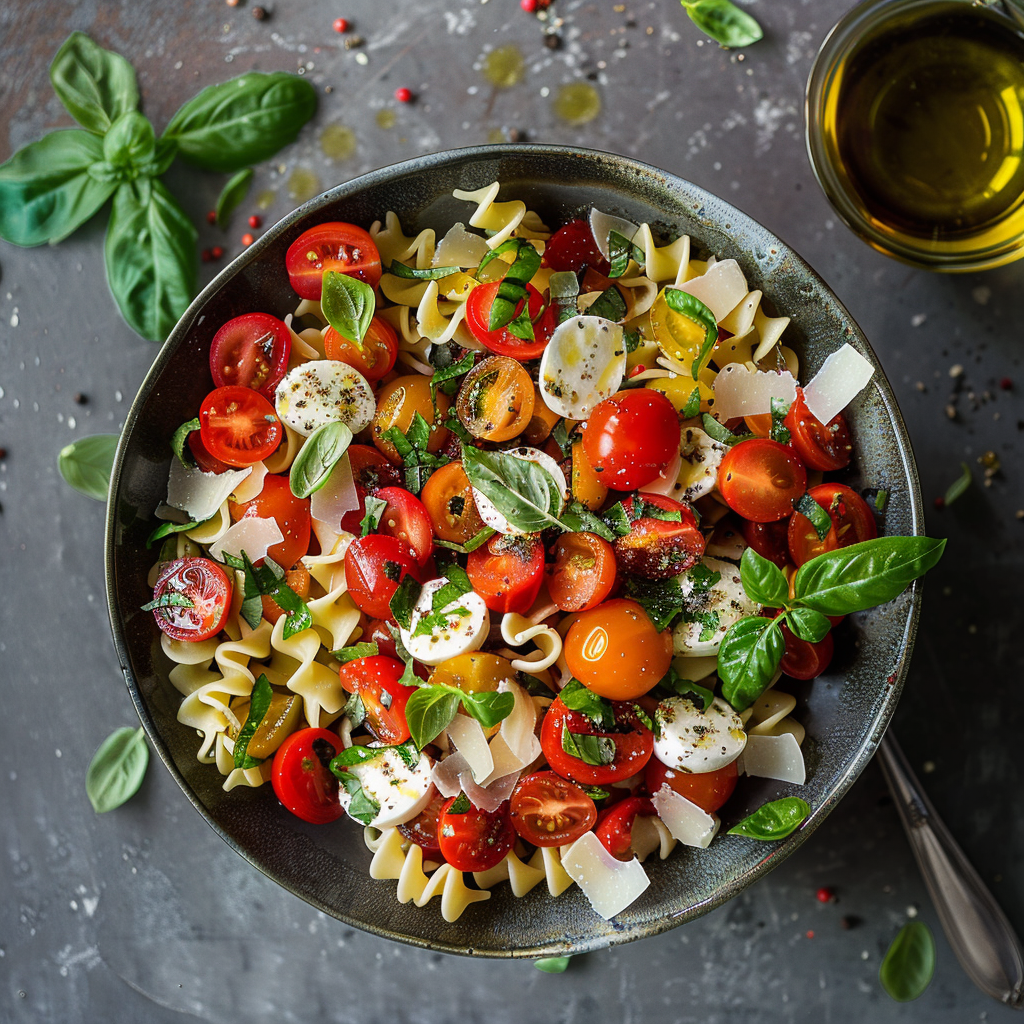 Caprese Pasta Salad Recipe - Recipe Image