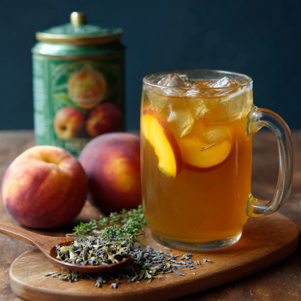 Iced Honey Peach Green Tea Recipe