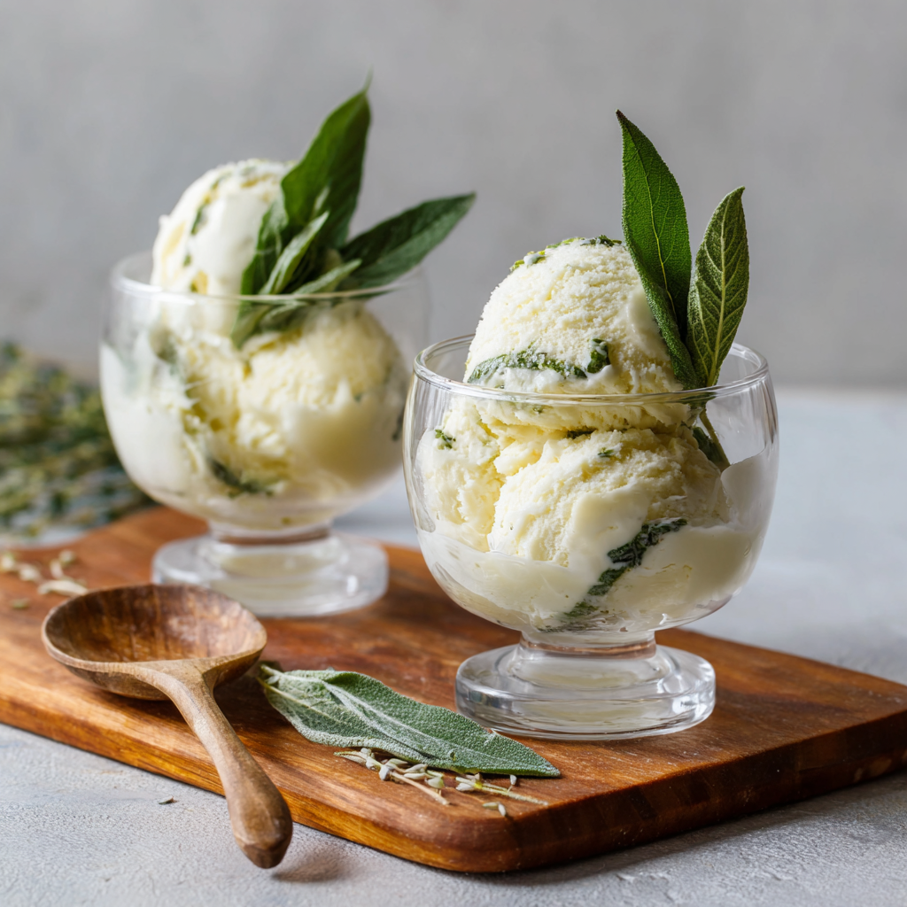 Lemon Verbena Ice Cream Glass Recipe