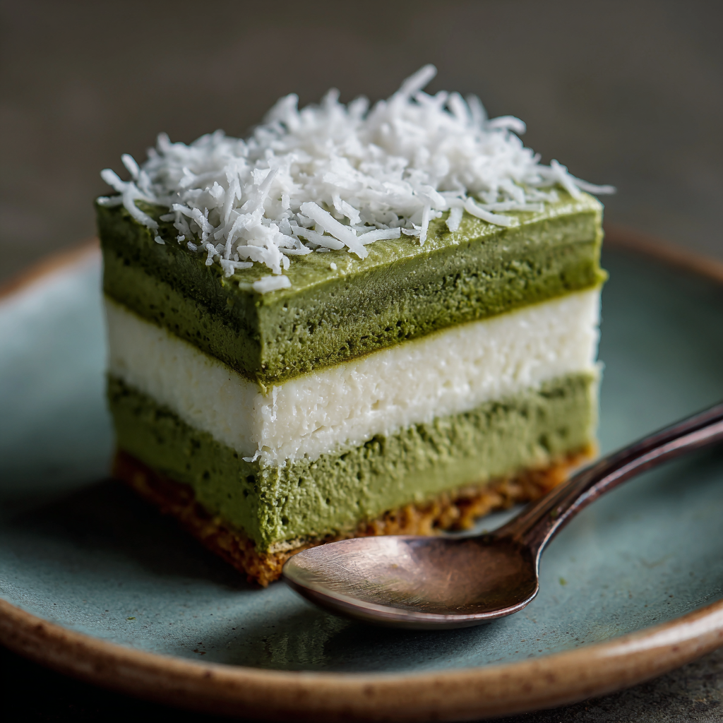 Iced Matcha Coconut Layers Recipe