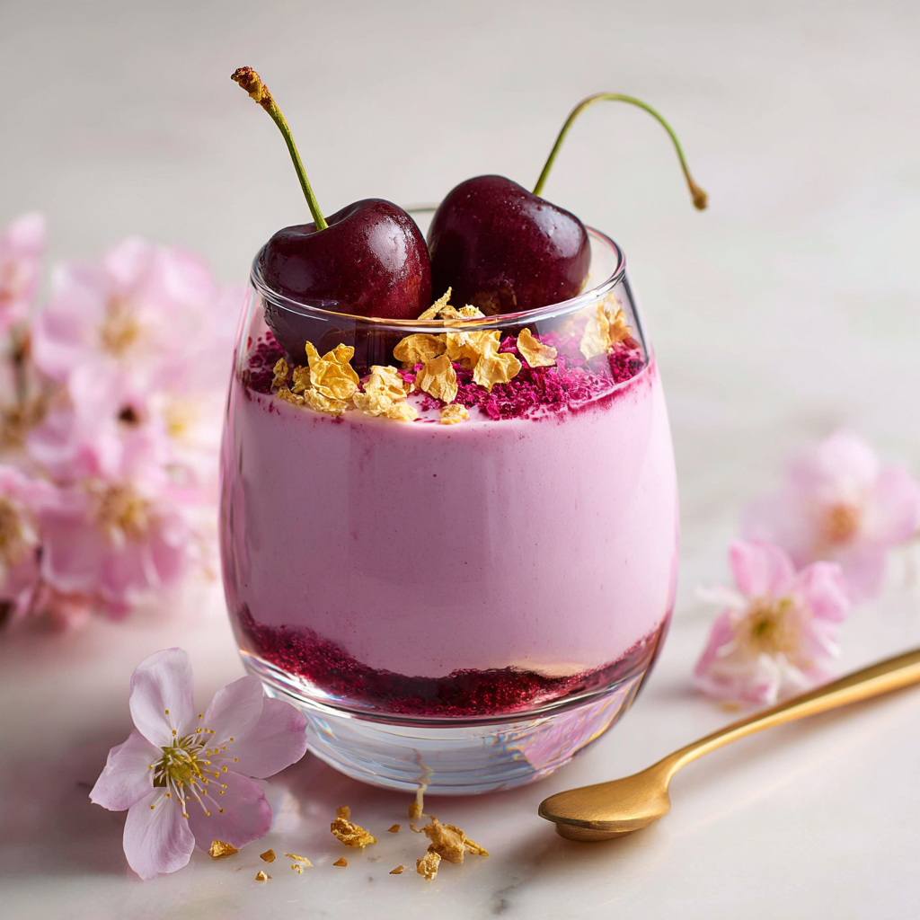 Cherry Blossom Yogurt Mousse Recipe
