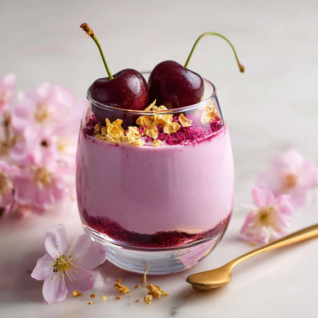 Cherry Blossom Yogurt Mousse Recipe