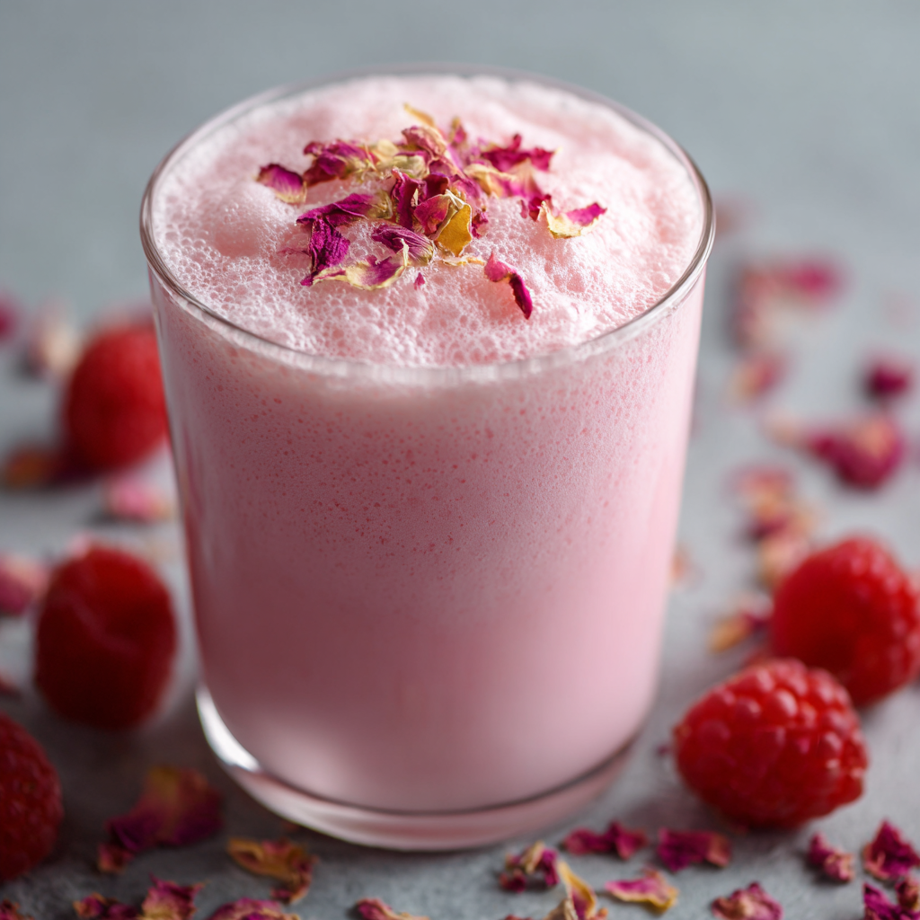 Raspberry Rose Milk Recipe