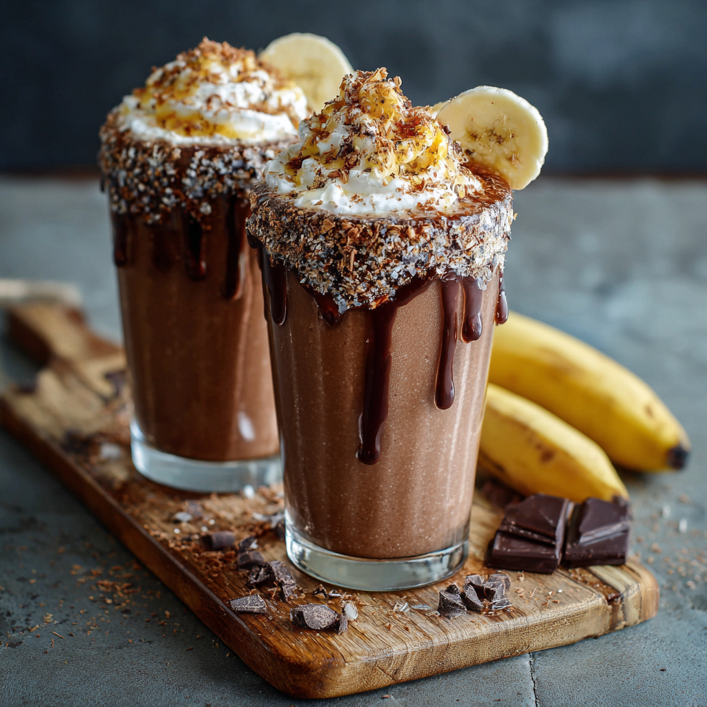 Chocolate Banana Ice Shake Recipe