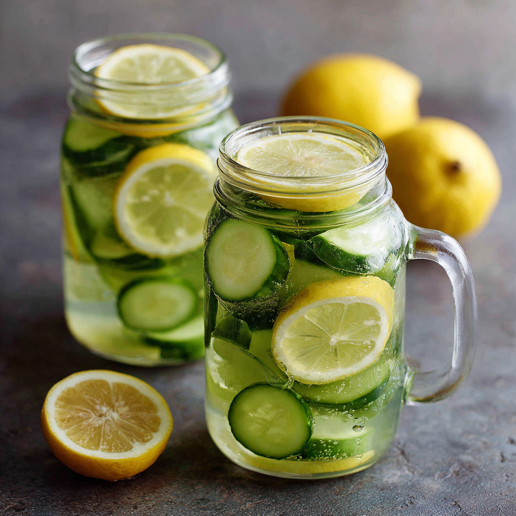 Lemon Cucumber Detox Water Recipe