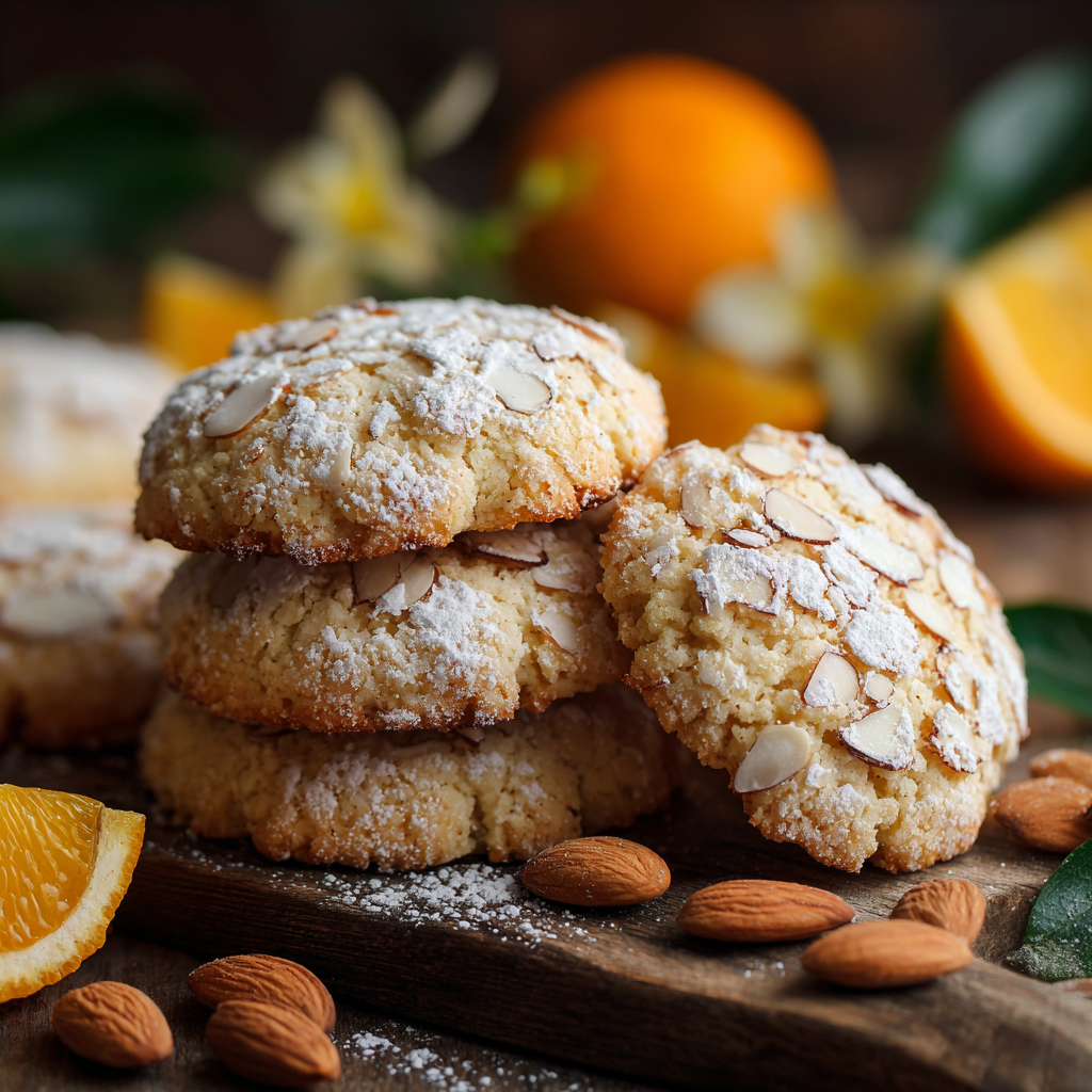 Orange Blossom Almond Cookies Recipe