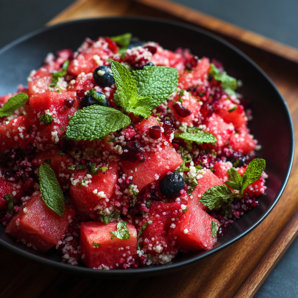 Watermelon Cranberry Couscous Salad Recipe