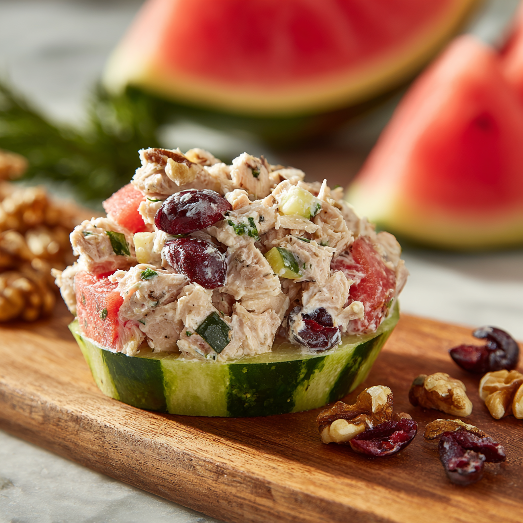 Watermelon Cranberry Tuna Salad Recipe