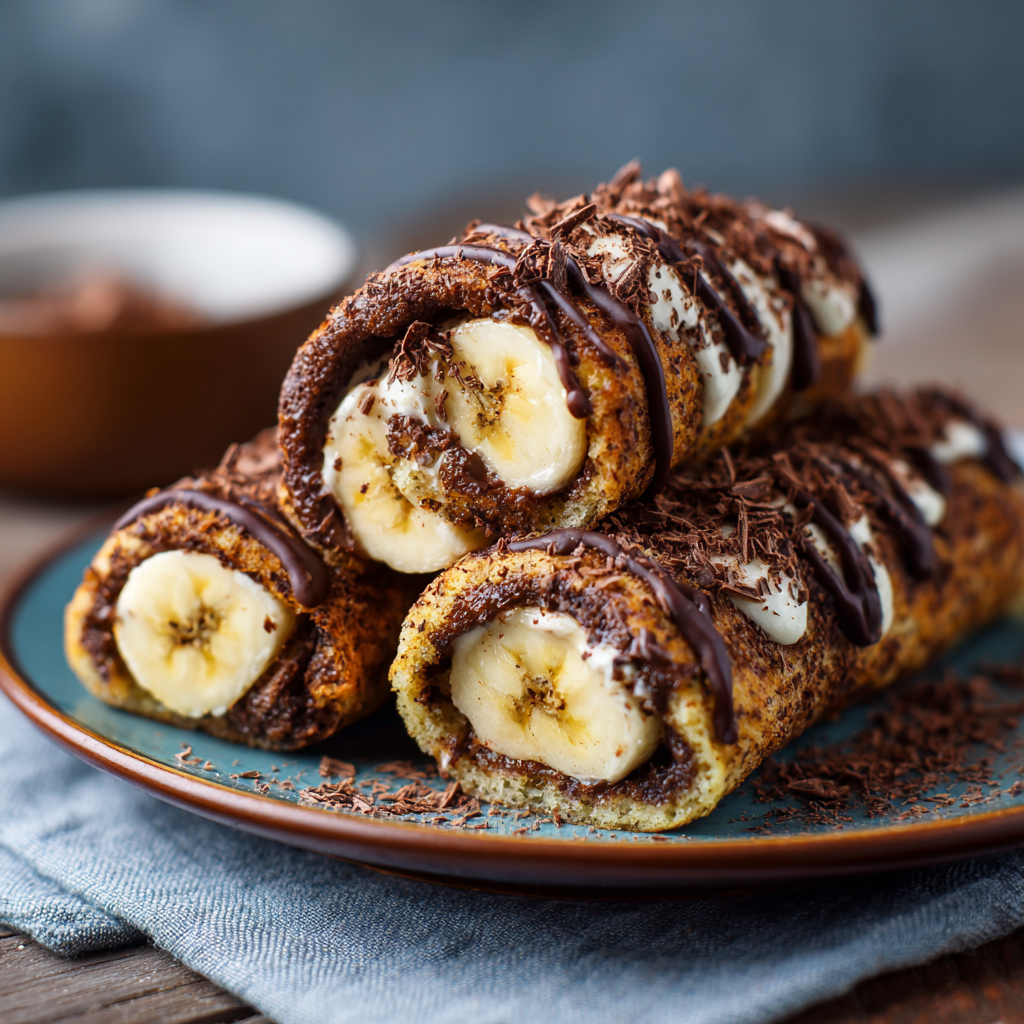Chocolate Banana Rolls Recipe