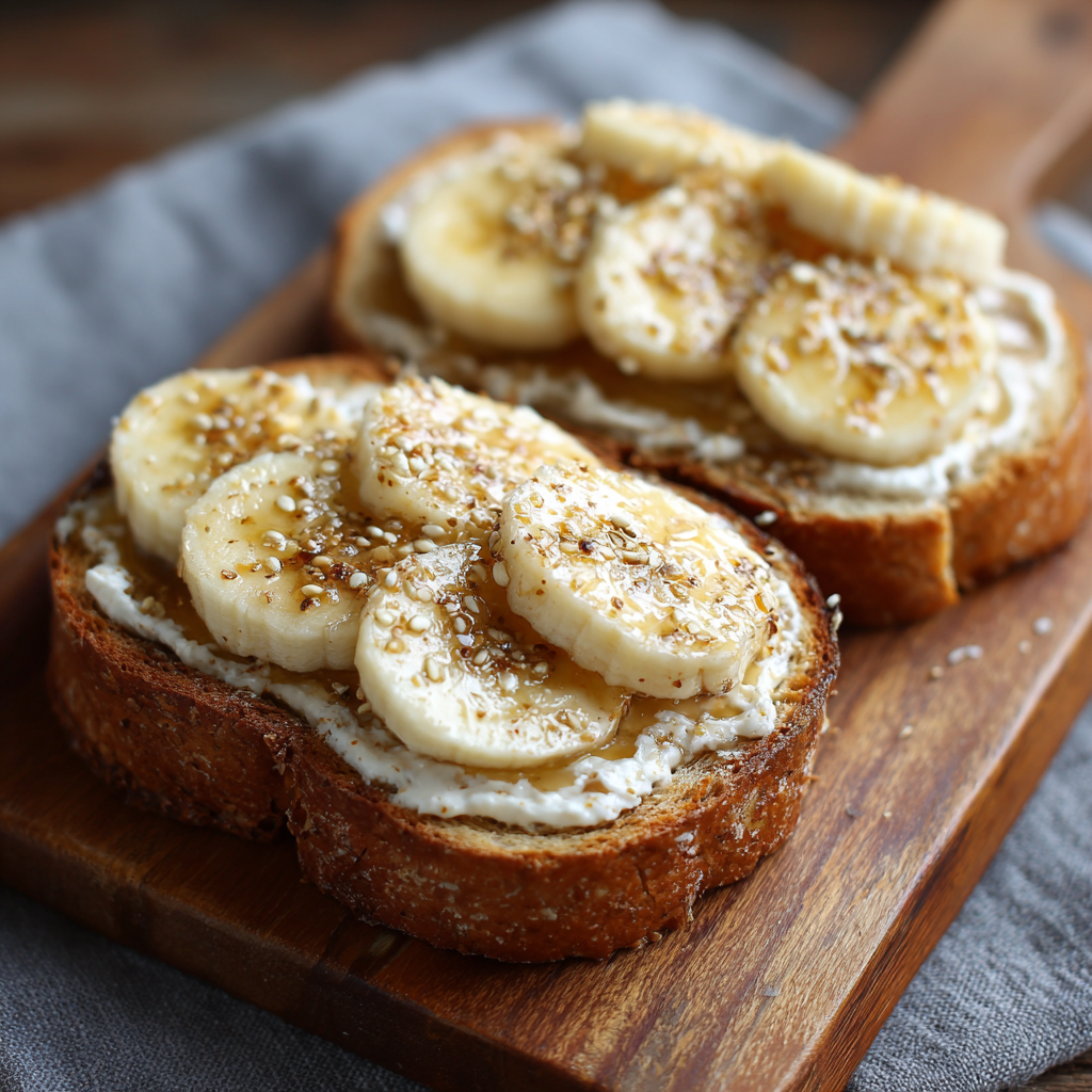 Banana Yogurt Toast Recipe