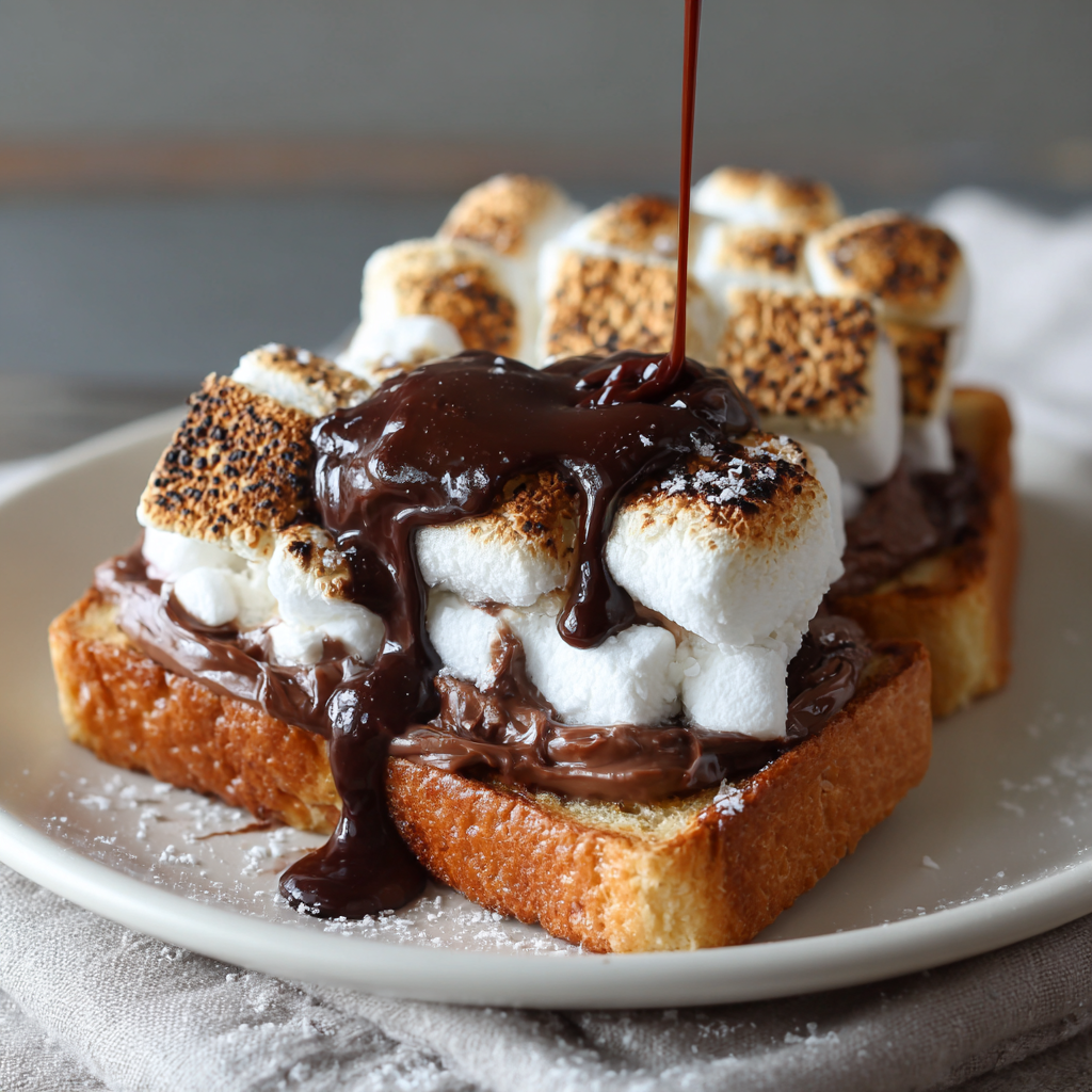 Nutella Marshmallow Toast Recipe