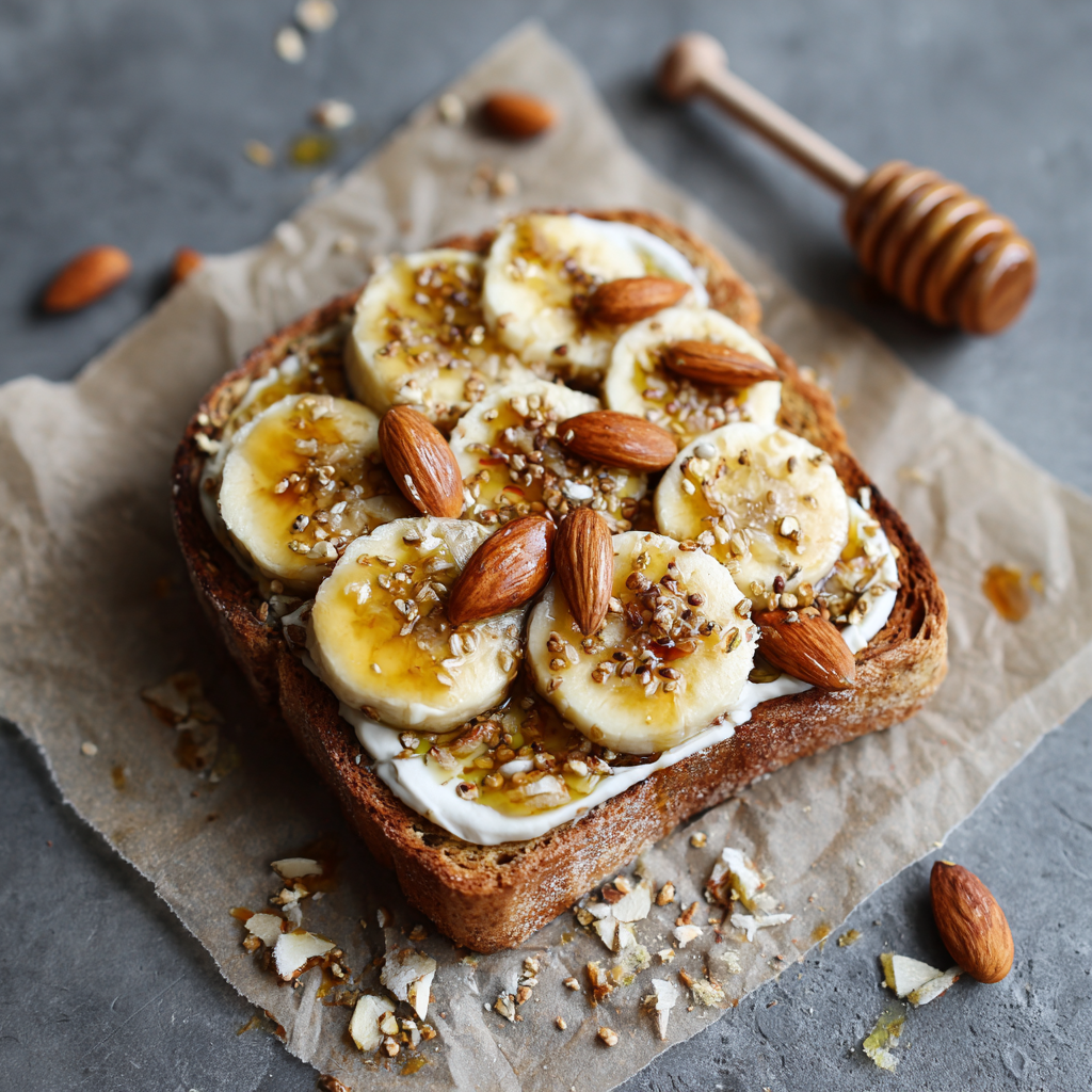 Honey Banana Toast Recipe