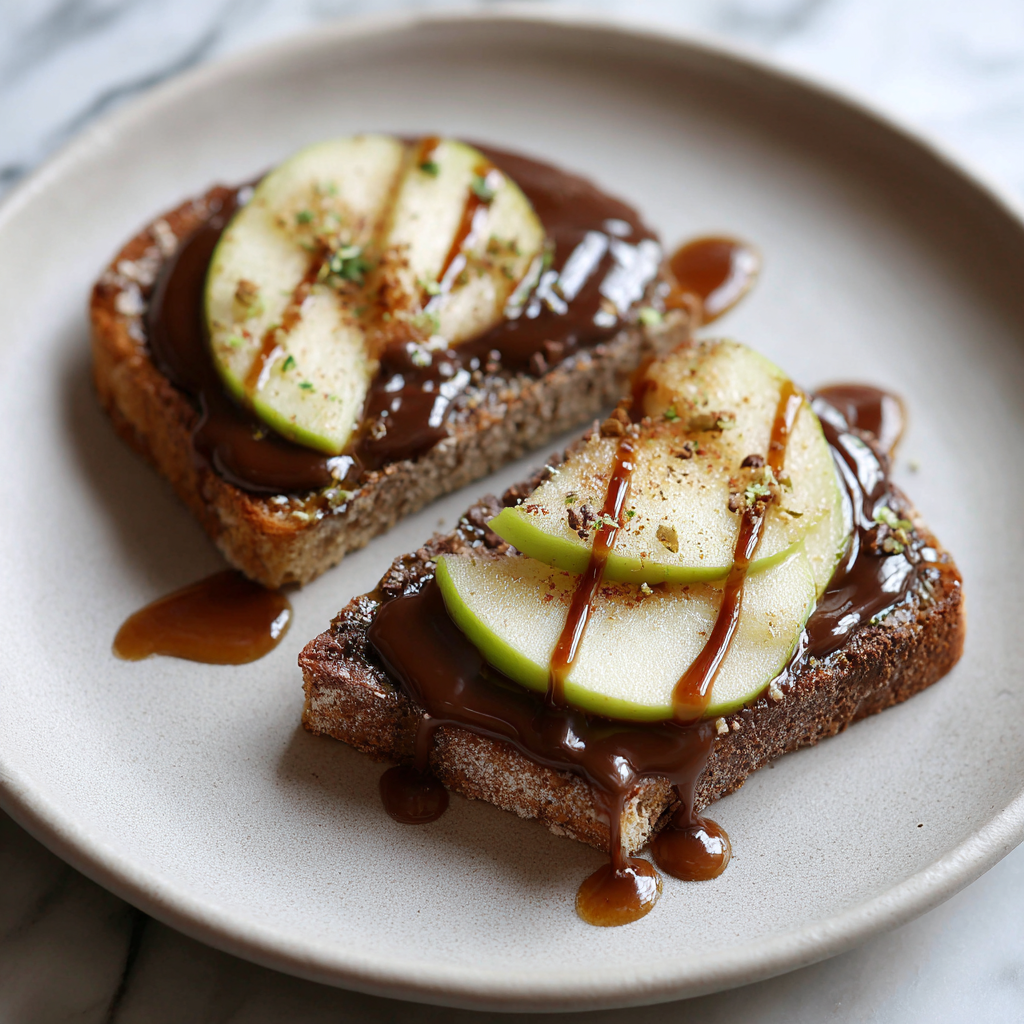 Chocolate Apple Toast Recipe