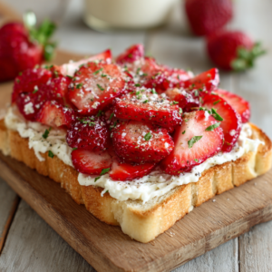 Strawberry Chocolate Toast Recipe