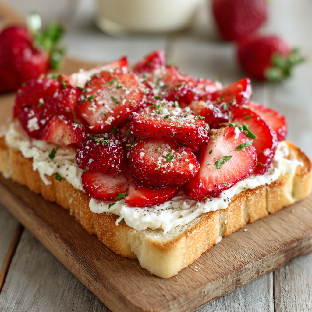 Strawberry Chocolate Toast Recipe