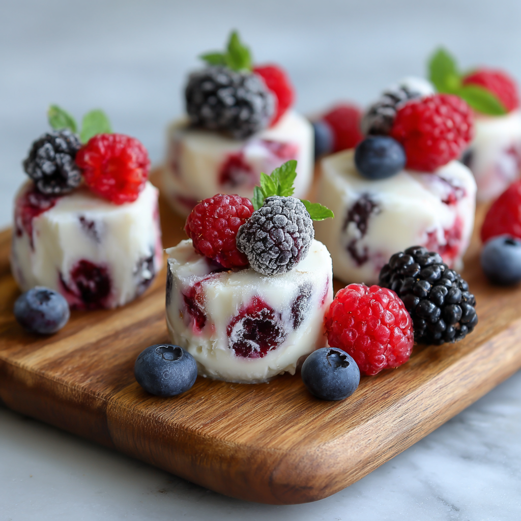 Frozen Yogurt Berry Bites Recipe