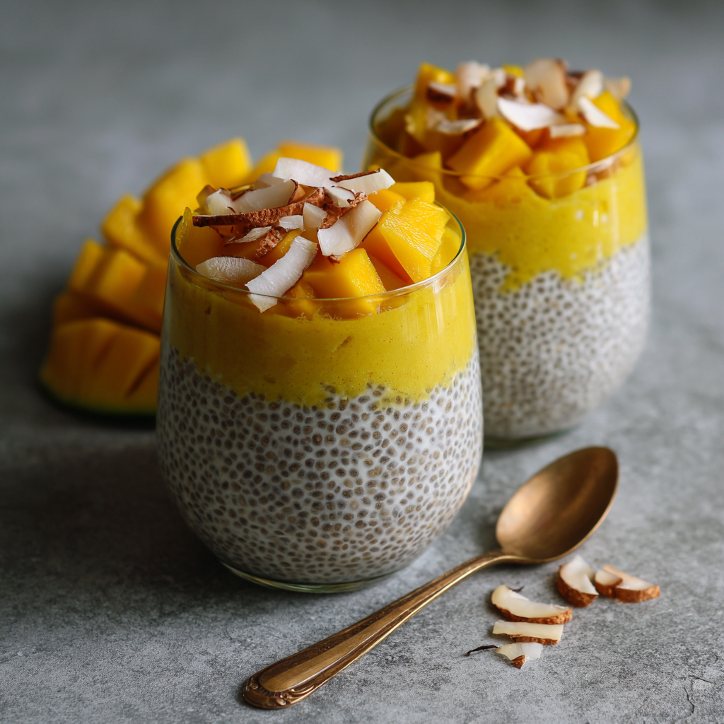 Mango Coconut Chia Pudding Recipe