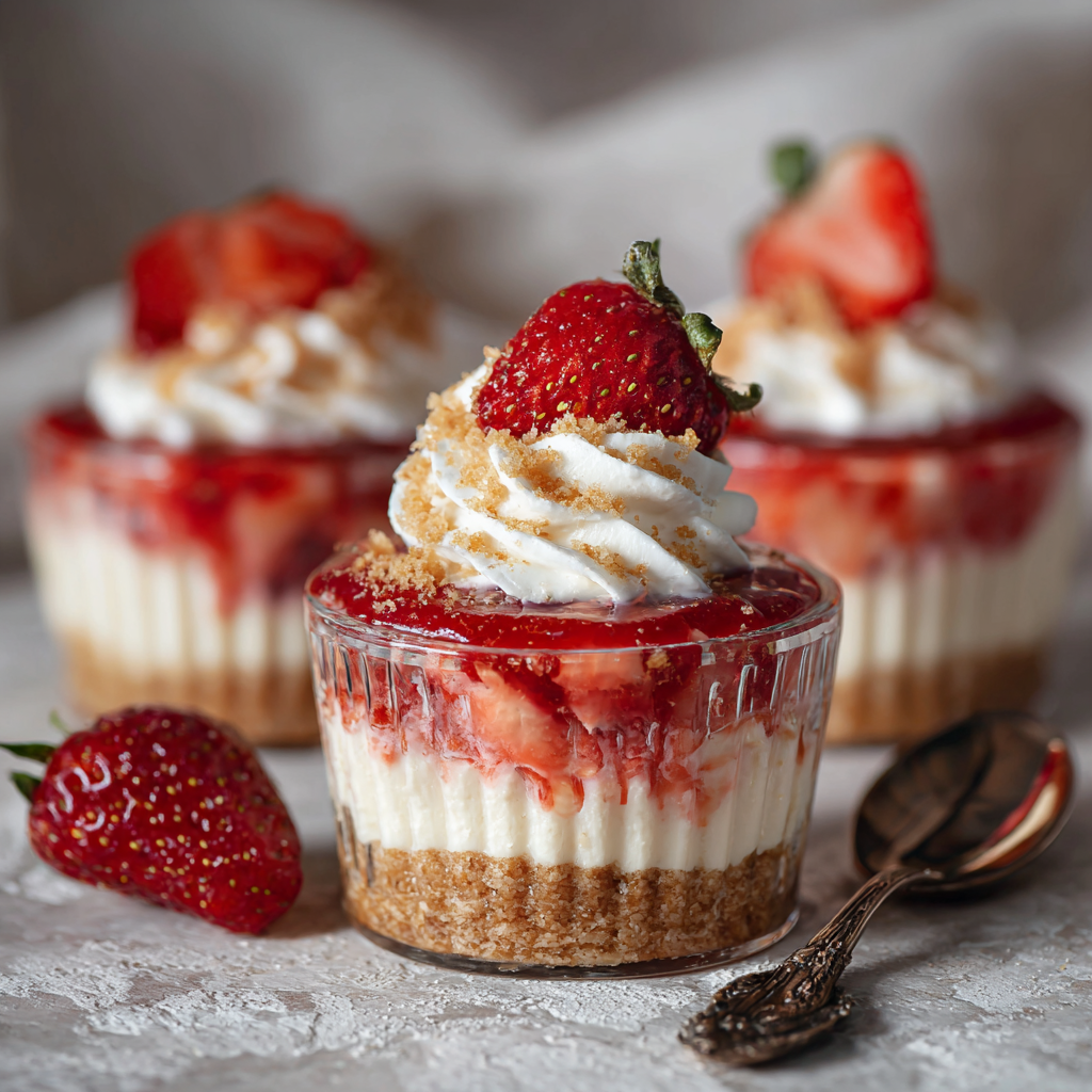 Strawberry Cheesecake Cups Recipe