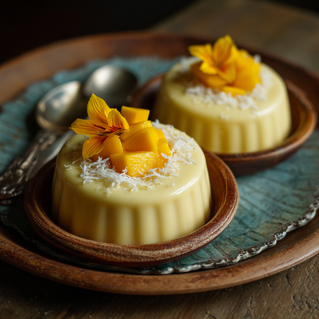 Mango Coconut Pudding Recipe
