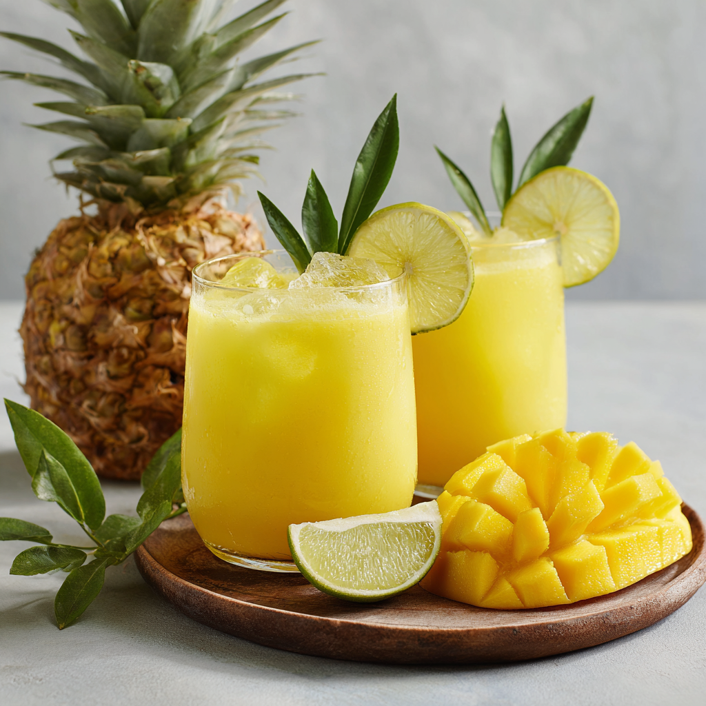 Tropical Mango Pineapple Cooler Recipe