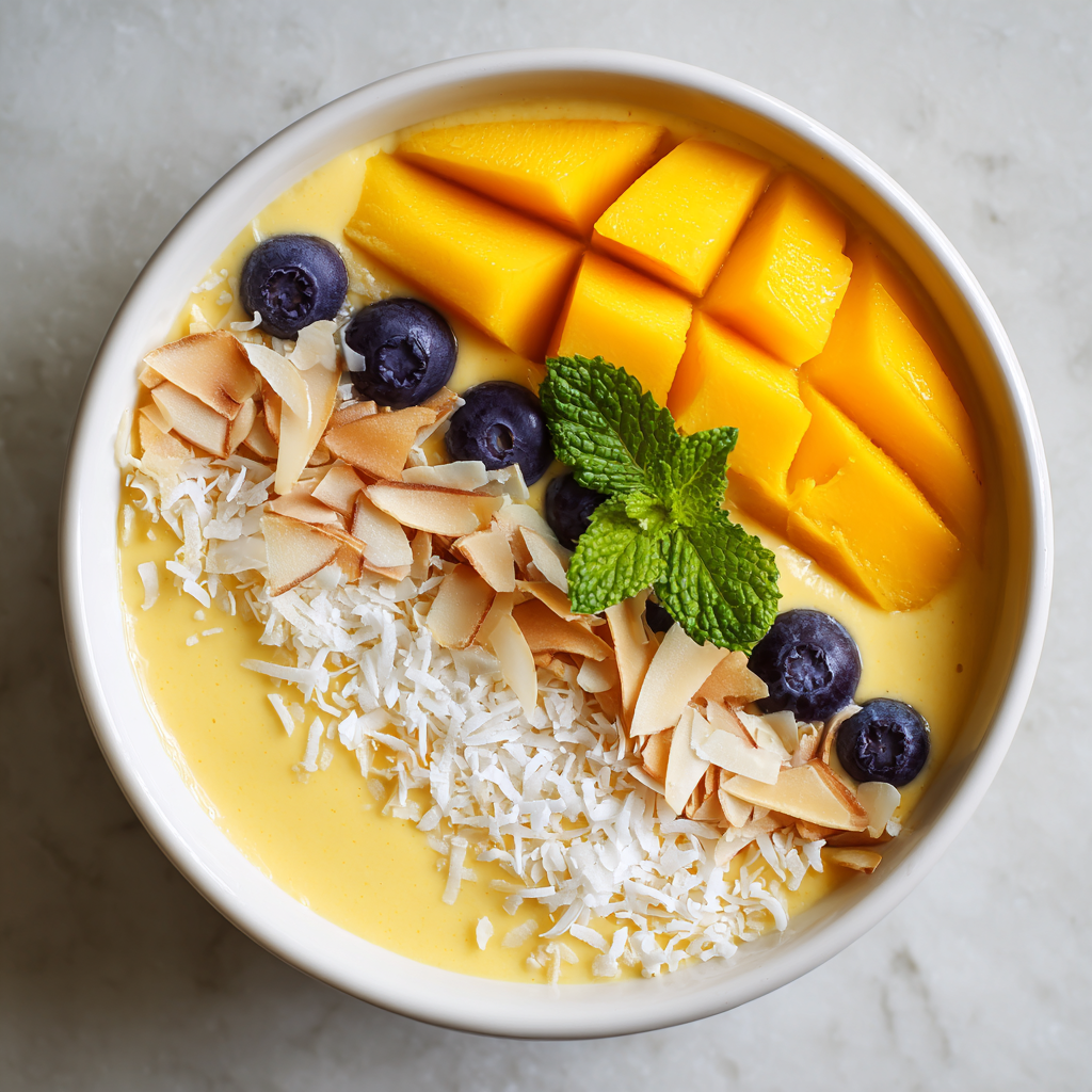 Mango Coconut Smoothie Bowl Recipe