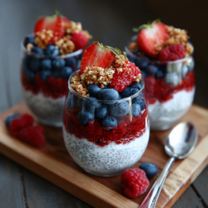 Berry Cheesecake Chia Parfait Recipe