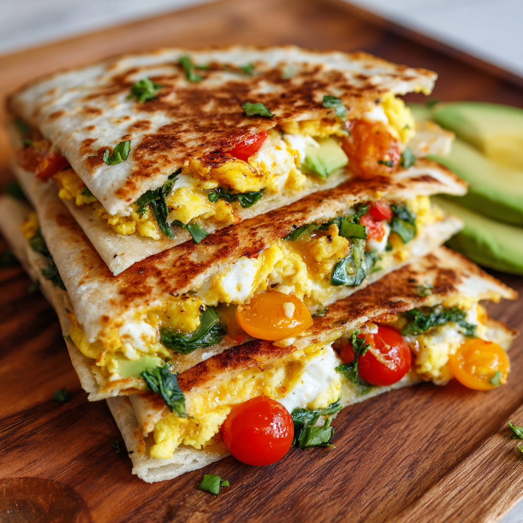 Veggie Breakfast Quesadilla Recipe
