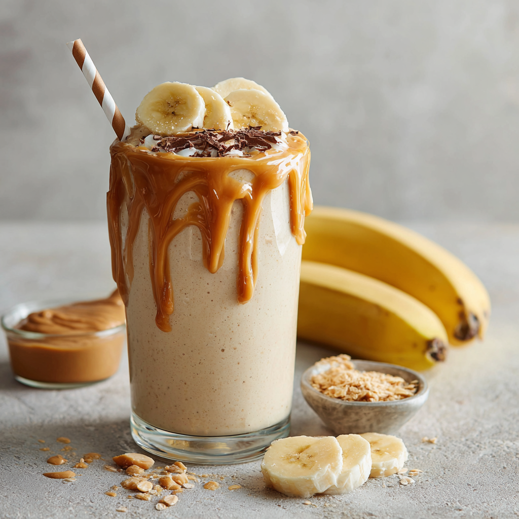 Peanut Butter Banana Smoothie Recipe - Recipe Image