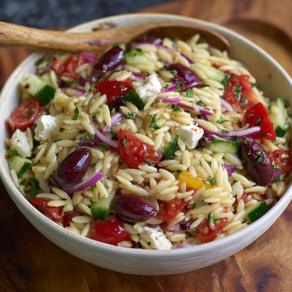 Greek Orzo Salad Recipe - Recipe Image