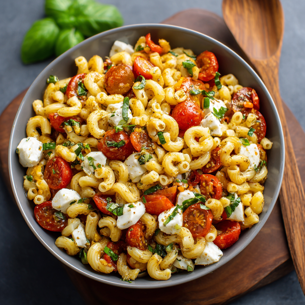 Caprese Pasta Salad Recipe - Recipe Image