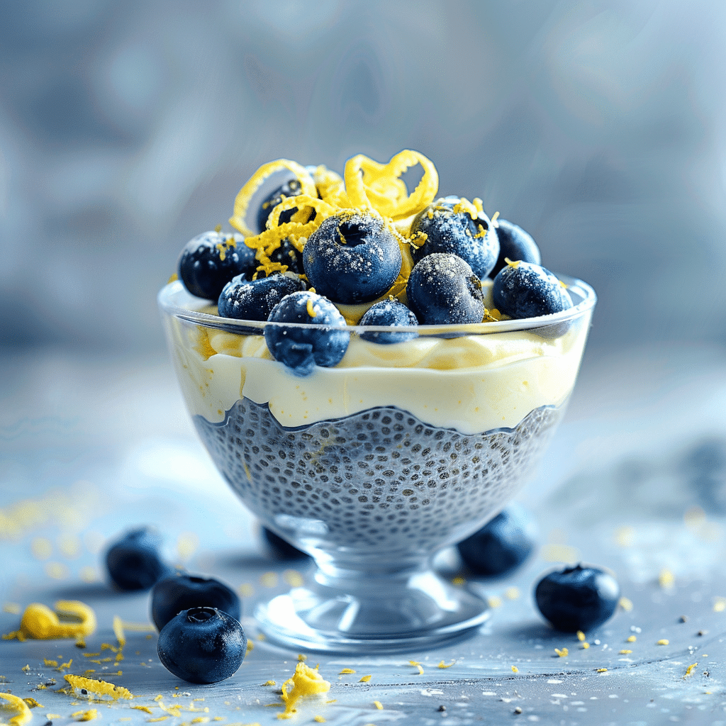Blueberry Lemon Chia Cream Recipe