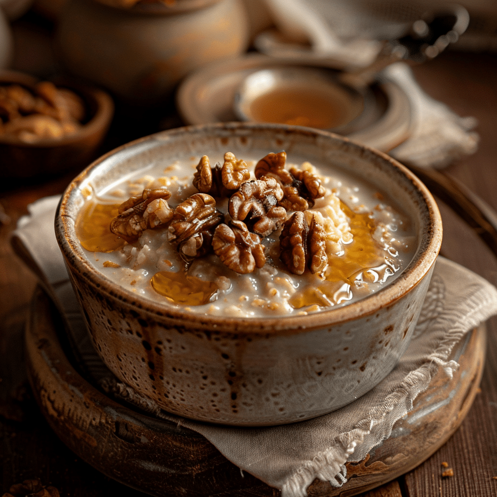 Maple Walnut Cream Oatmeal Recipe - Recipe Image