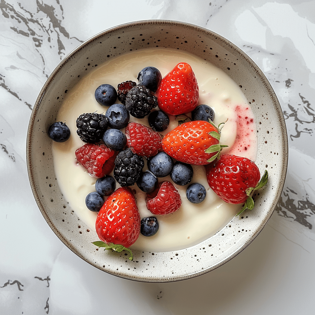 Vanilla Berry Rice Cream Recipe - Recipe Image