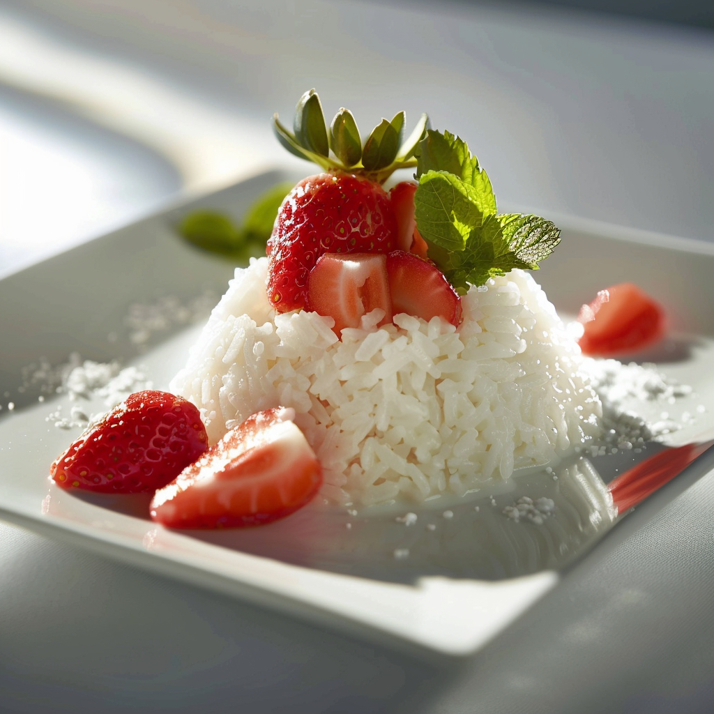 Strawberry Coconut Rice Velvet Recipe - Recipe Image