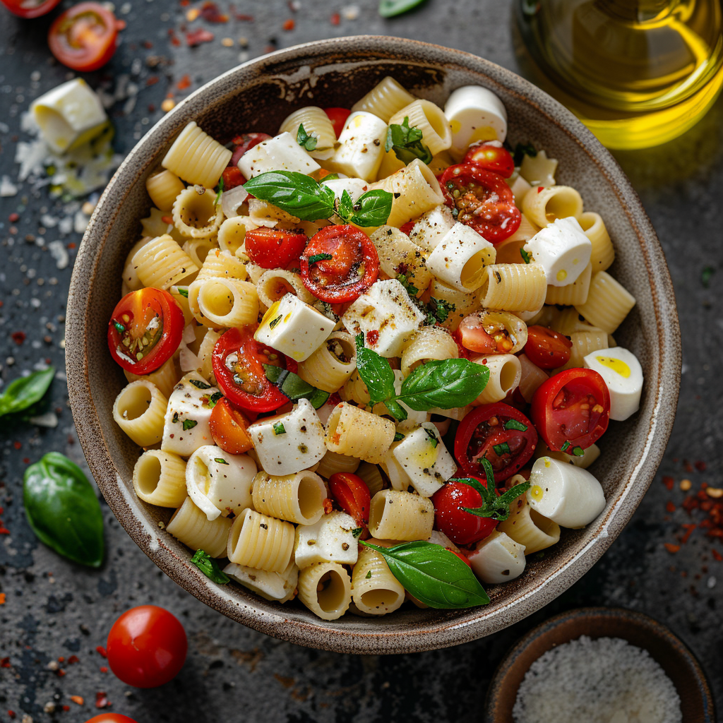 Caprese Pasta Salad Recipe - Recipe Image