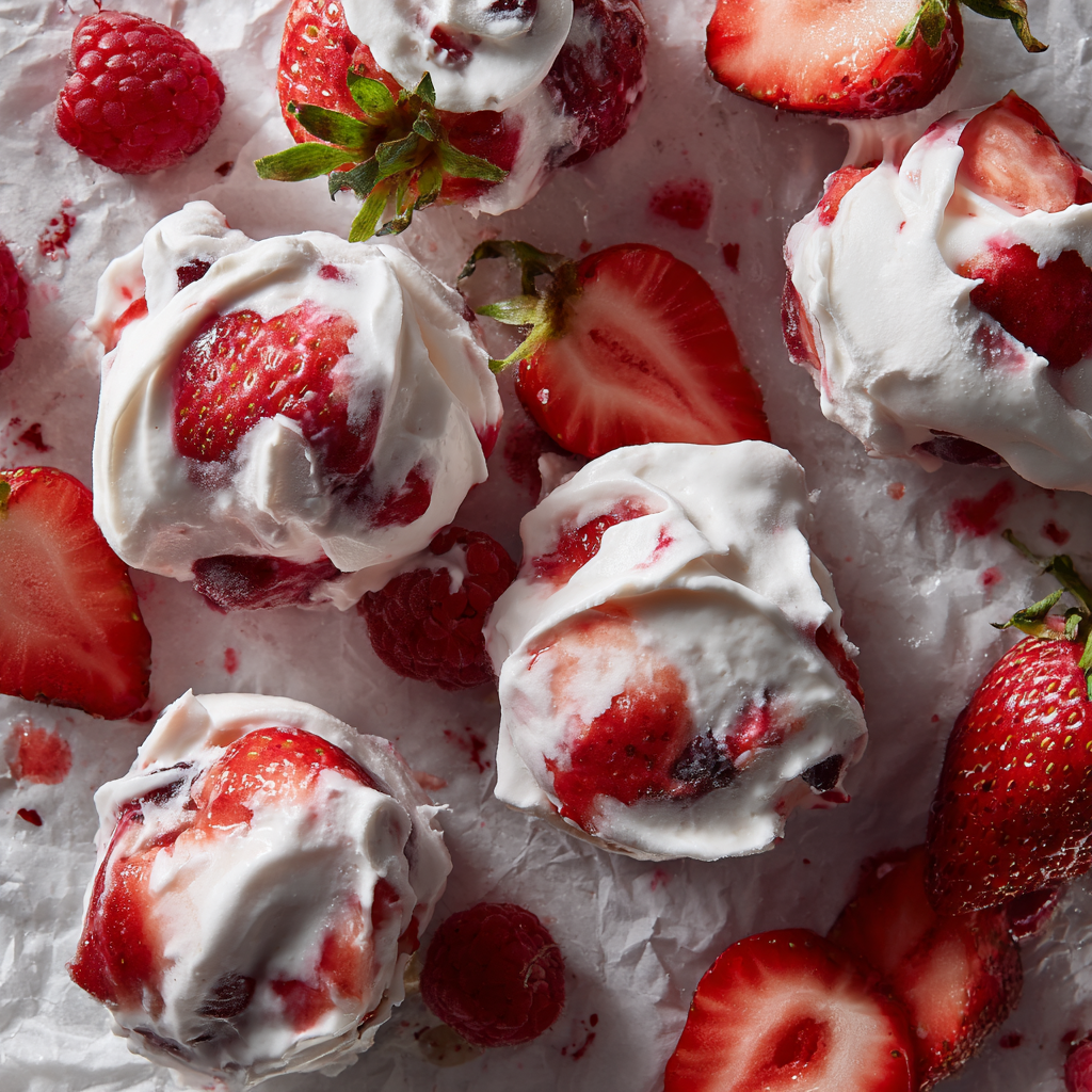 Frozen Yogurt Berry Clusters 🍓 Recipe - Recipe Image