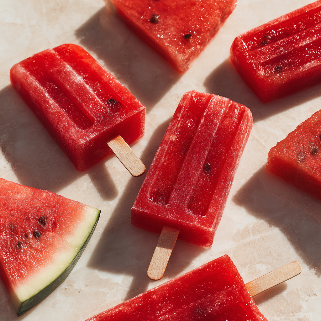 Watermelon Pops (2-Ingredient) 🍉 Recipe - Recipe Image