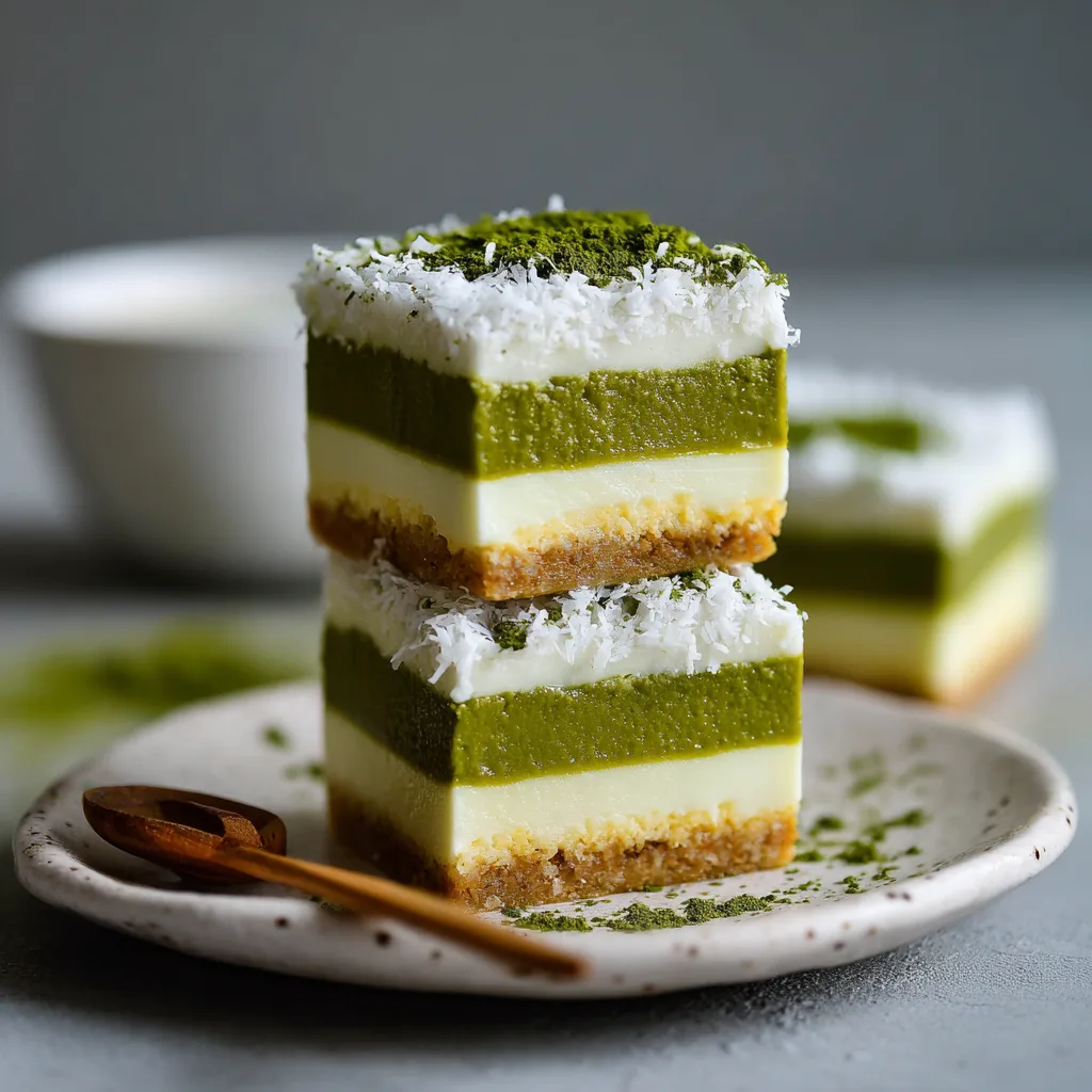 Iced Matcha Coconut Layers Recipe 2 Iced Matcha Coconut Layers Recipe - Recipe Image