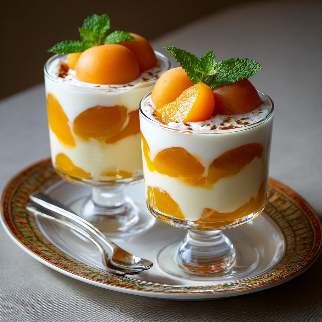 Apricot Vanilla Silk Verrine Recipe 2 Apricot Vanilla Silk Verrine Recipe - Recipe Image