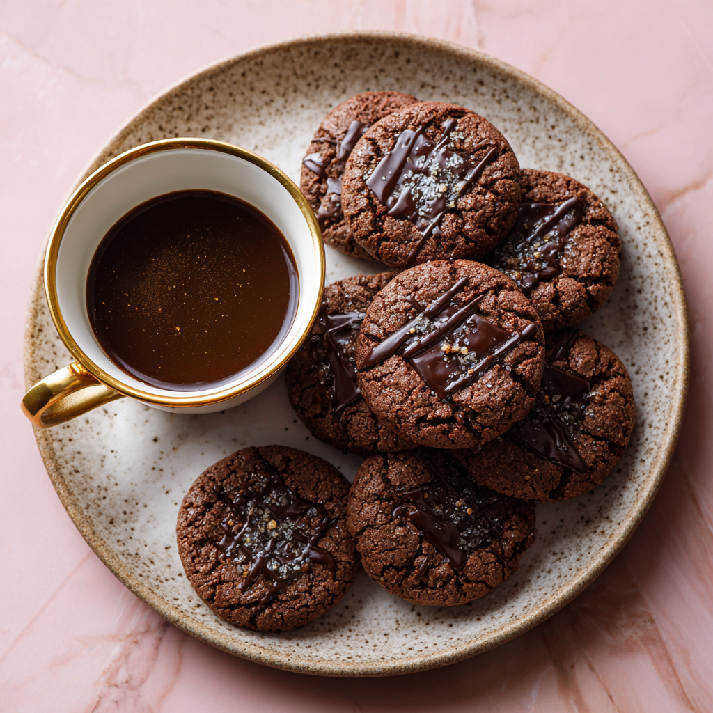 Double Chocolate Tahini Cookies Recipe