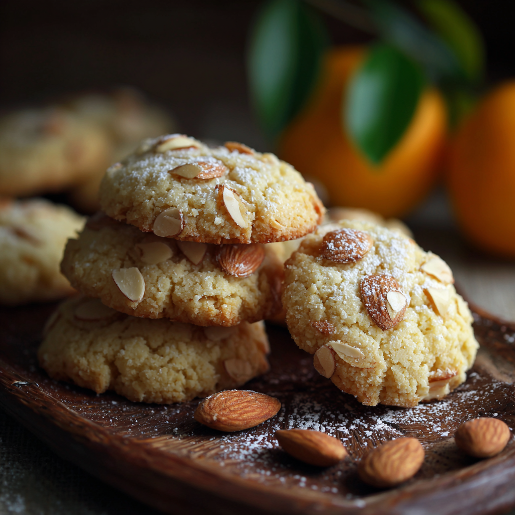 Orange Blossom Almond Cookies Recipe - Recipe Image